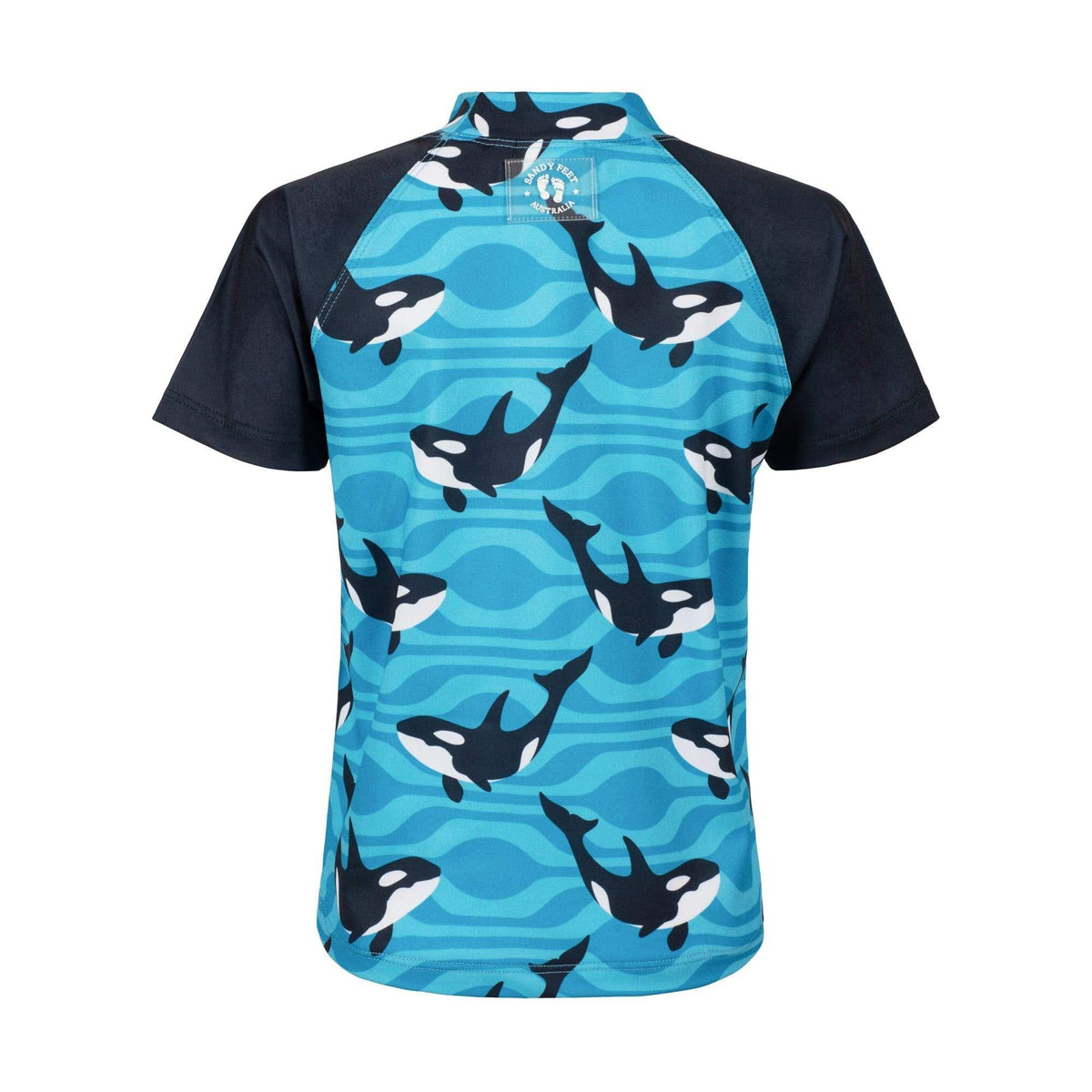BLUE ORCA SHORT SLEEVE RASHIE