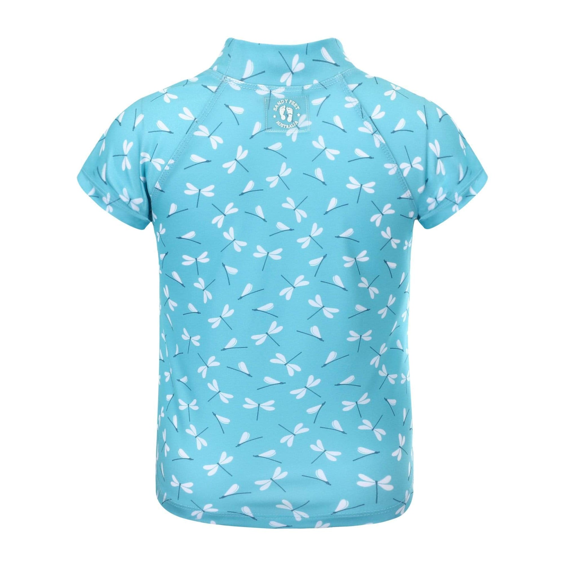 Sandy Feet Australia Short Sleeve Rashie DRAGON FLY DANCE SHORT SLEEVE RASHIE