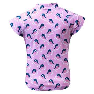 Sandy Feet Australia Short Sleeve Rashie Pink Robin Short Sleeve Rashie