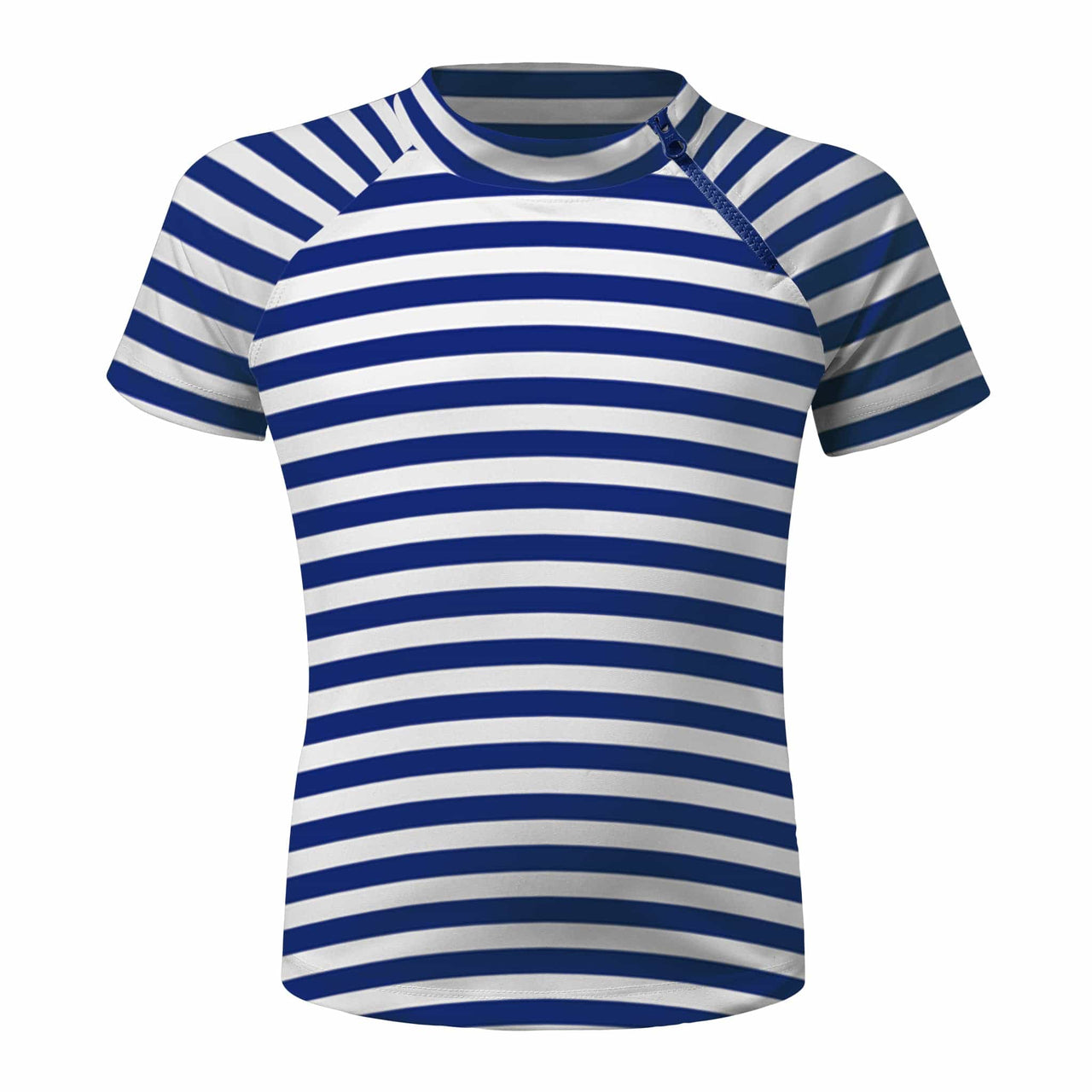 Sandy Feet Australia Short Sleeve Rashie Sergeant Major Stripe Short Sleeve Zip Rashie