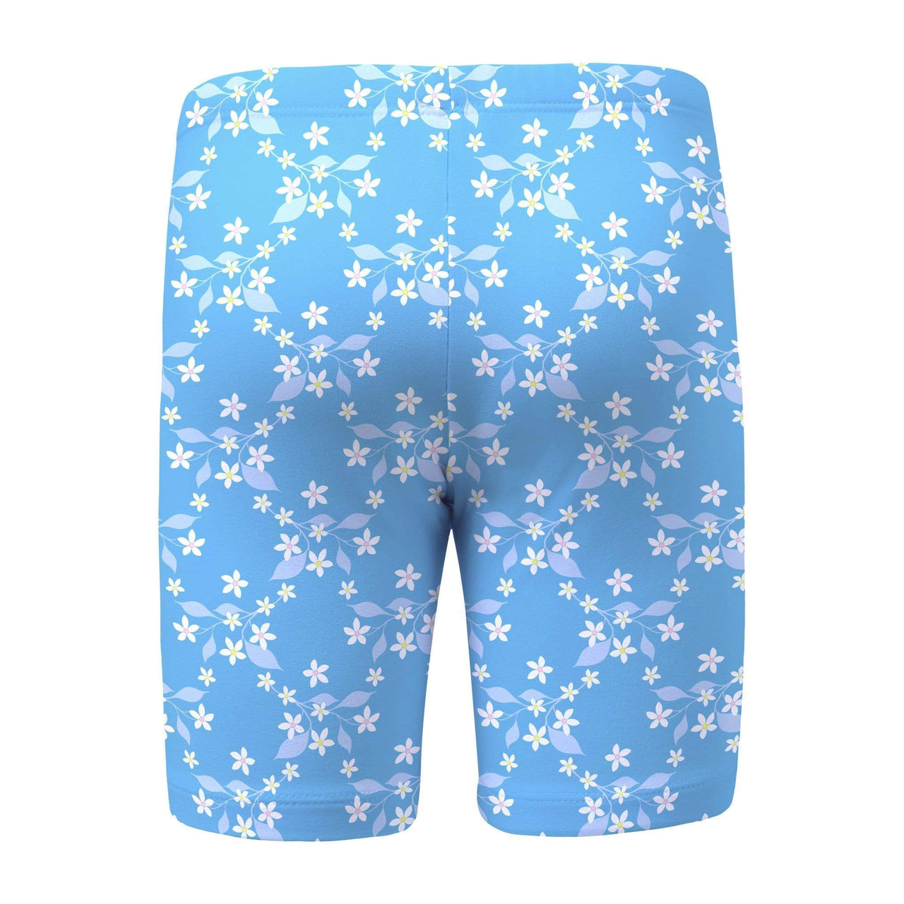 Sandy Feet Australia Swim Shorts Blue Flower Vine LONG Swim Shorts