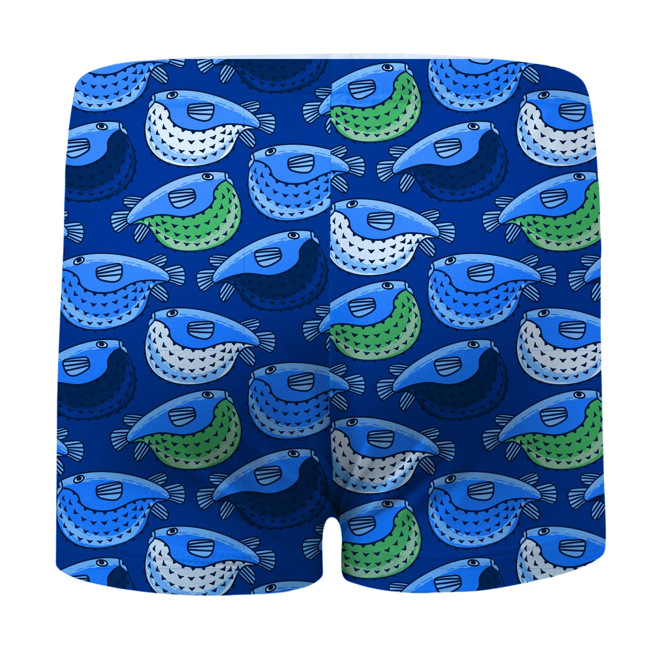 Sandy Feet Australia Swim Shorts Blue Fugu Swim Shorts