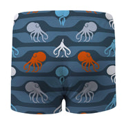 Sandy Feet Australia Swim Shorts Charcoal Octopi Swim Shorts