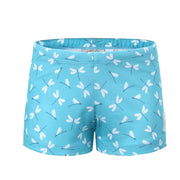 Sandy Feet Australia Swim Shorts Girls Sky Blue Dragon Fly Dance Swim Shorts