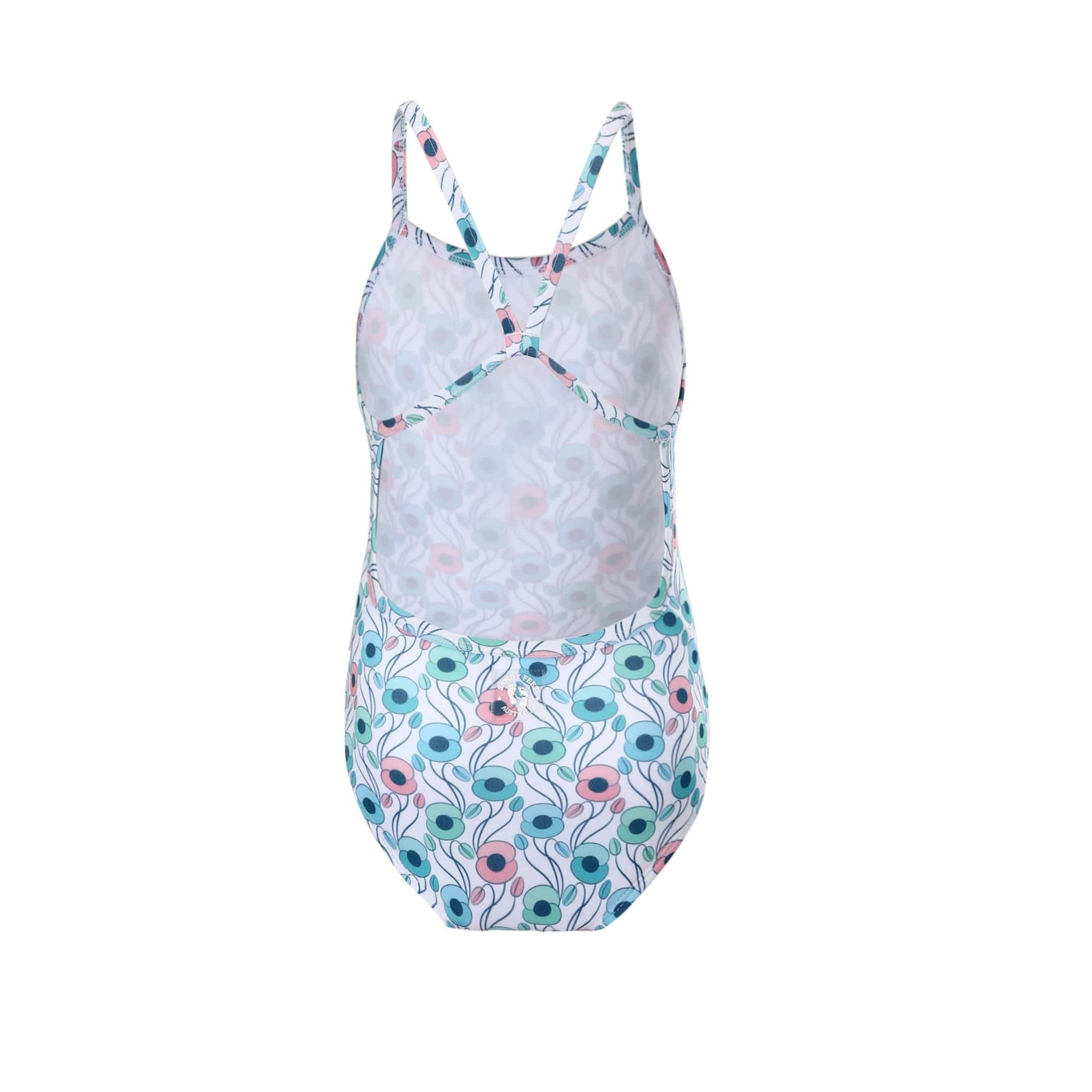 Sandy Feet Australia Swimsuit Girls Poppy Perfection Racerback Swimsuit