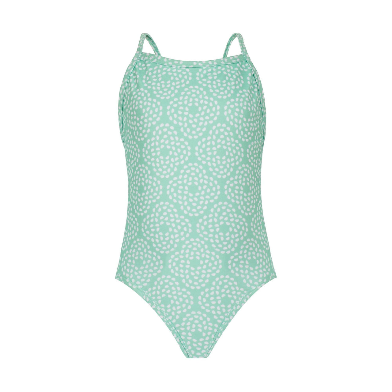 MINT FLOWER PEBBLE RACERBACK SWIMSUIT