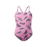 Sandy Feet Australia Swimsuit Pink Dugong Racerback Swimsuit