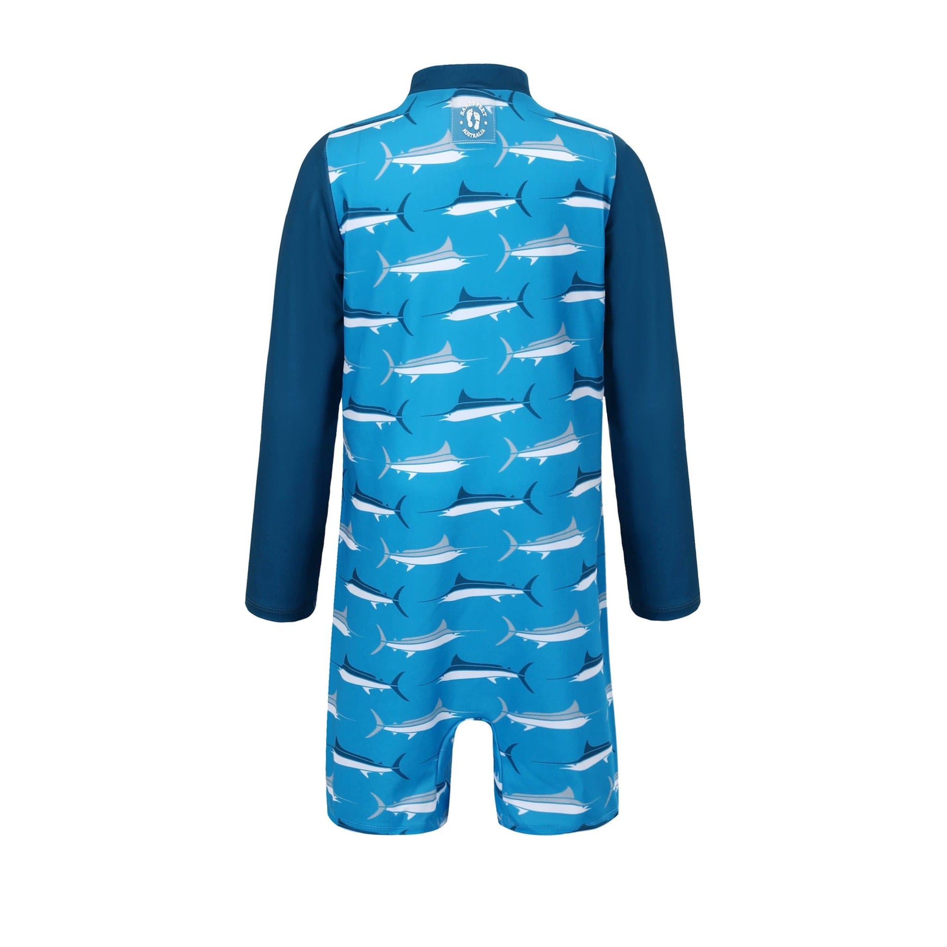 Sandy Feet Australia Toddler Sunsuits Boys Blue Marlin Toddler Sunsuit